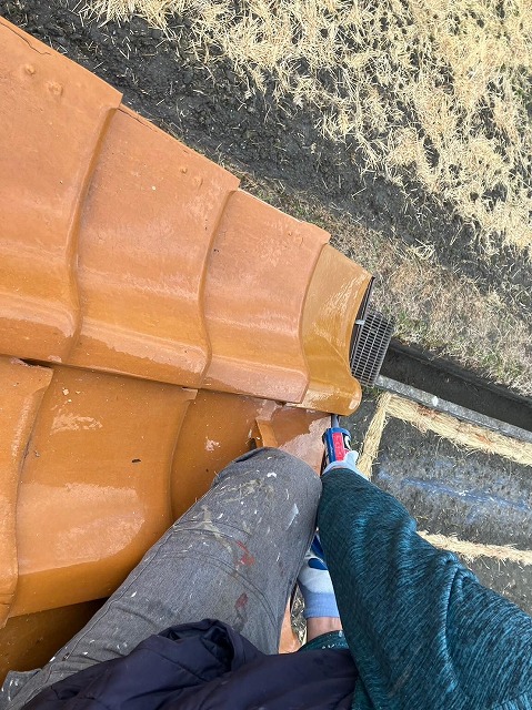 甲府市　瓦差し替え工事